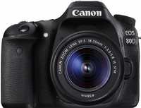 Canon EOS 80D + EF-S 18-55mm STM Lens Kit + Memory card