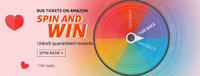 amazon spin win (bus and movie booking)