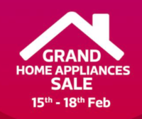  Flipkart Grand Home Appliances Sale - 10% off BOB credit card (15th - 21st Feb)