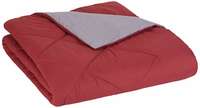 AmazonBasics Microfiber Comforter - Double Bed (Queen- 86"x92") - Burgundy Red