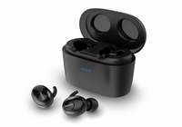 Philips UpBeat SHB2515BK True Wireless (TWS) Earbuds with 3350 mAh Power Bank, 70+ Hour Playtime, Bluetooth 5.0, Built-in mic with Echo Cancellation and Voice Assistant (Black)