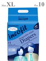 Lightning deal on Paramount Incofit Premium Adult Diapers Extra Large, Pack of 10, 127cm-170cm Rs.265 @ Amazon