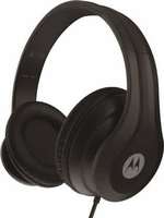 Motorola Pulse 110 Over Ear Wired Headphones with Extra Bass & Alexa (black)