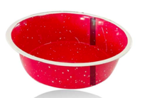 Profusion Pet Dog Cat Bowl with Sparkle for Drinking and Eating(Red)800Ml