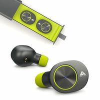 Boult Audio AirBass Twinpods True Wireless Bluetooth 5.0 Earphones with mic and Charging case Dual Connectivity Headset IPX5 Sweatproof Deep Bass Monopod Feature (Green)