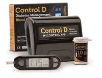 Control D Blood Glucose Monitor (Pack of 10 Strips, Black)

