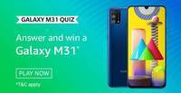 Amazon Quiz (App Only): Win Samsung Galaxy M31 Smartphones (Total 7 Winners)