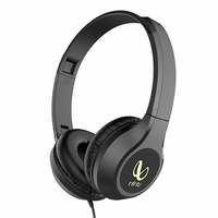 Infinity (JBL) Zip 500 On-Ear Deep Bass Foldable Headphones with Mic (Charcoal Black)