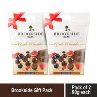 Hershey's Brookside Dark Exotic Chocolates Gift Pack 90g (Pack of 2), x 90 g