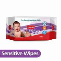 LuvLap Paraben Free Baby Wipes for Sensitive Skin, Fragrance Free (72 Wipes/Pack) @ 99