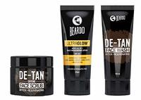 Beardo Summer Combo (De-Tan Face Wash, De-Tan Scrub and Ultraglow Face Lotion)