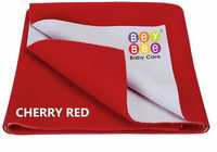 Bey Bee Quick Dry Baby Bed Protector Waterproof Sheet Large and X-Large (X-Large, Red