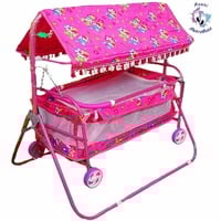 Avani MetroBuzz Baby Cradle Cot Cum Stroller Pink

