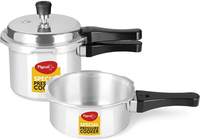 Pigeon Special Combi Pack 2 L, 3 L Induction Bottom Pressure Cooker  (Aluminium)