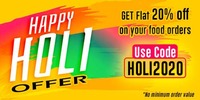 Fat 20% Off on all your food orders from Railrestro.com. 