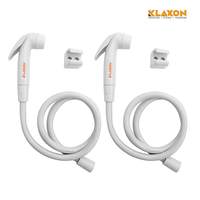 Klaxon Plastic Faucet Ivory Set with Flexible Tube and Wall Hook (White, 3-Pieces) Rs.184