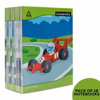 Classmate Notebook - 1 Cm Square ruling, 120 Pages, Soft Cover, 240mm x 180mm (Pack Of 18)