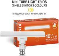 Halonix (3 In 1 Color) 10-watt Trios Base B22 Led T-light