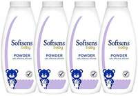 Softsens Baby Powder with Olive, Clove Leaf & Patchouli Oil 200g (Pack of 4)