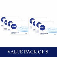 Nivea Creme Soft Soap, 125 gm (2 x Pack of 4) 
