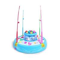 Webby Musical Fish Catching Game Big with 26 Fishes and 4 Pods, Includes Lights, Assorted Colour