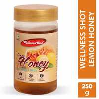 Wellness Shot Lemon Honey 100% Natural Honey, 250 g

