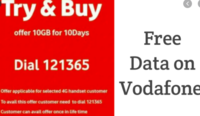 Get Vodafone Free 10GB 4G Data for 10 Days (User Specific)