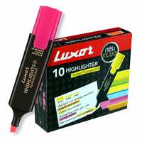 Luxor 1851 Highlighter [Pink] - Box of 10 Flat 53% Off