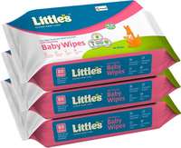 Little's Soft Cleansing Baby Wipes with Aloe Vera, Jojoba Oil and Vitamin E (80 N x Pack of 3)