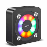 Xmate Theatre 5W Compact Bluetooth Speaker, HD Sound, Bluetooth 5.0 Wireless Speaker with 4 Hours Playback Time, Built-in Mic, Aux & Micro SD Card Support, 850mAh Rechargeable Battery - (Black)