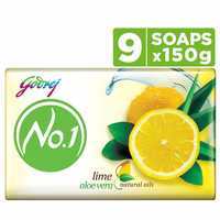 [Pantry] Godrej No.1 Bathing Soap – Lime & Aloe Vera, 150g (Pack of 9)
