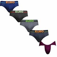 Euro Men's Cotton Briefs with Eraa Cotton Gym Langot_Multicolour_(Large-90cm)_Pack of 5 Rs. 549 - Amazon