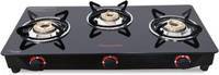 [Pre-Book] Butterfly Rapid 3 Burner Glass Manual Gas Stove (3 Burners)