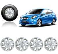 Autopearl Premium Quality Car Full Caps Silver 14inches Wheel Cover For - Honda Amaze ₹769 