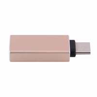 AVMART Metal High-Speed Ultra-Thin USB Type-C Male OTG to USB 3.0 Female Type-C OTG Supported Device (Gold)