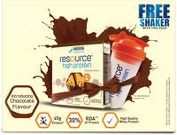 (Pre-book) Nestle Resource High Protein with free shaker (400 g, Chocolate)