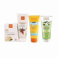 VLCC Sun Screen Gel and Scrub and Double Neem and Mud Face Pack Combo at Rs.447 @ Amazon