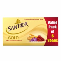 Santoor Gold Soap 125g (Pack of 6)