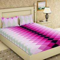 Story@Home 120 TC Cotton Double Checkered Bedsheet