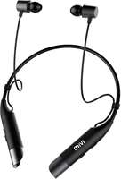 Mivi Collar Neckband Bluetooth Headset(Black, Wireless in the ear)