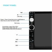 Sound Boss 2Din Bluetooth Car Video Player 7'' HD Touch Screen Stereo Radio FM/MP3/MP4/MP5/Audio/USB/TF/AUX/Rear View Camera Connectivity