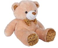Ultra 2 Feet Fluffy Polka Teddy Bear Soft Toys, Camel Brown @308 