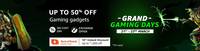 Grand gaming days - Upto 50% off + 10% upto 1000 off via BOB credit cards