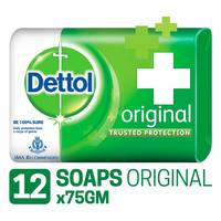 Dettol Original Soap - 75 g (Pack of 12)

