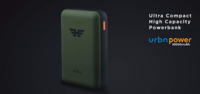 URBN 10000 mAh Li-Polymer Ultra Compact Power Bank with 2.4 Amp 5V Fast Charge (Camo)