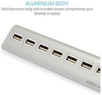 PORTRONICS POR-718 Mport USB 2.0 Aluminum HUB with 7 PORT