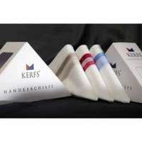 Antibacterial White Center Handkerchiefs - Kerfs at Rs.389
