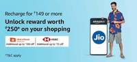 Amazon unlock 50% up to Rs.250 on shopping when u Do a first mobile recharge of the month of minimum Rs 149 