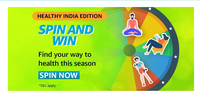 Amazon App Healthy India Spin & Win