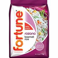 Fortune Rozana Basmati Rice, 1kg (Amazon Fresh)